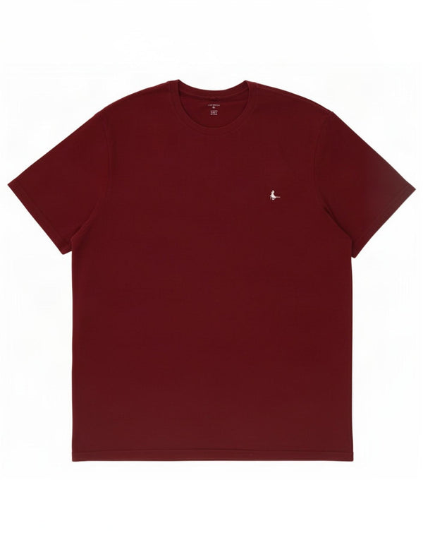 Jack Wills Herre Classic Fit T-Shirt Top XL Bourgogne bomuld