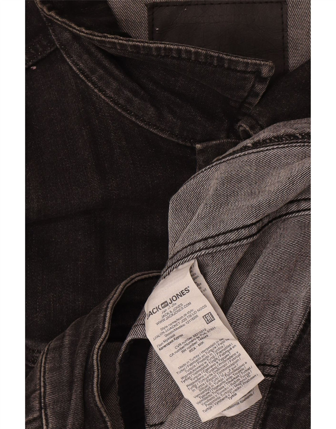 Jack & Jones Herre denimjakke UK 42 XL Grå Bomuld