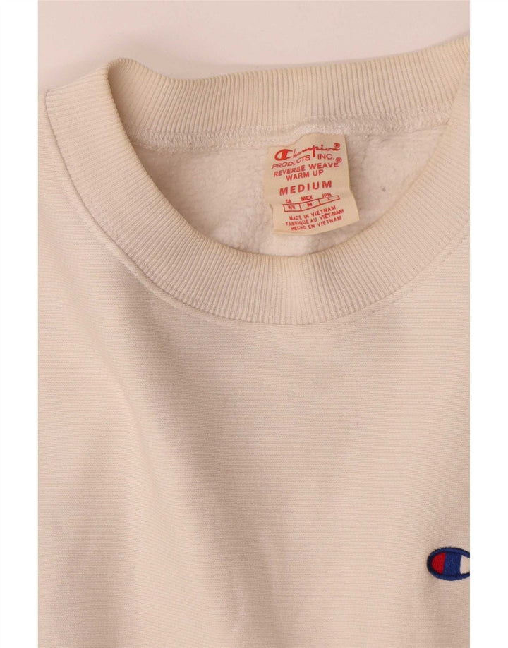 Champion Herre Sweatshirt Jumper Medium Hvid