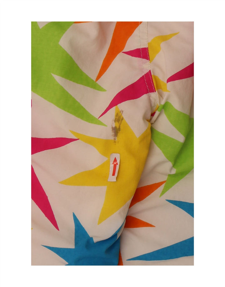 Enrico Coveri Dame Abstrakt Mønster Ski Jumpsuit UK 8 Small Multicolored