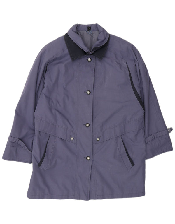 Vintage oversize overfrakke til kvinder UK 14 Large Blue