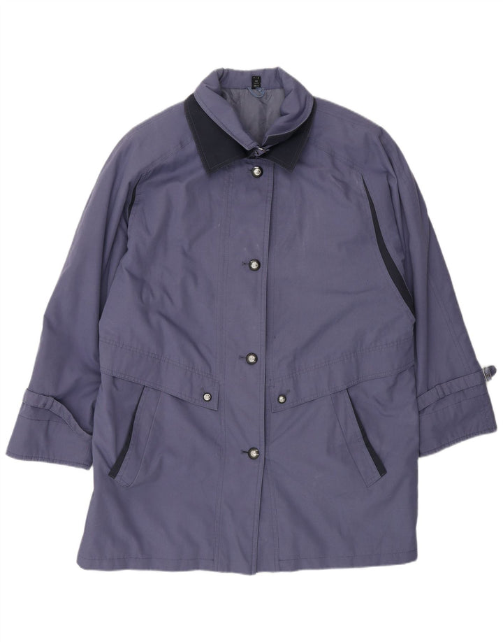 Vintage oversize overfrakke til kvinder UK 14 Large Blue