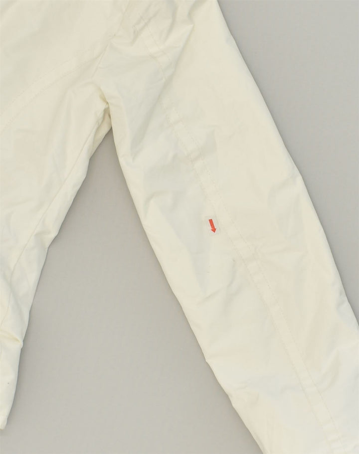 MARINA YACHTING Womens Rain Jacket IT 42 Medium White Polyester | Vintage Marina Yachting | Thrift | Second-Hand Marina Yachting | Used Clothing | Messina Hembry 
