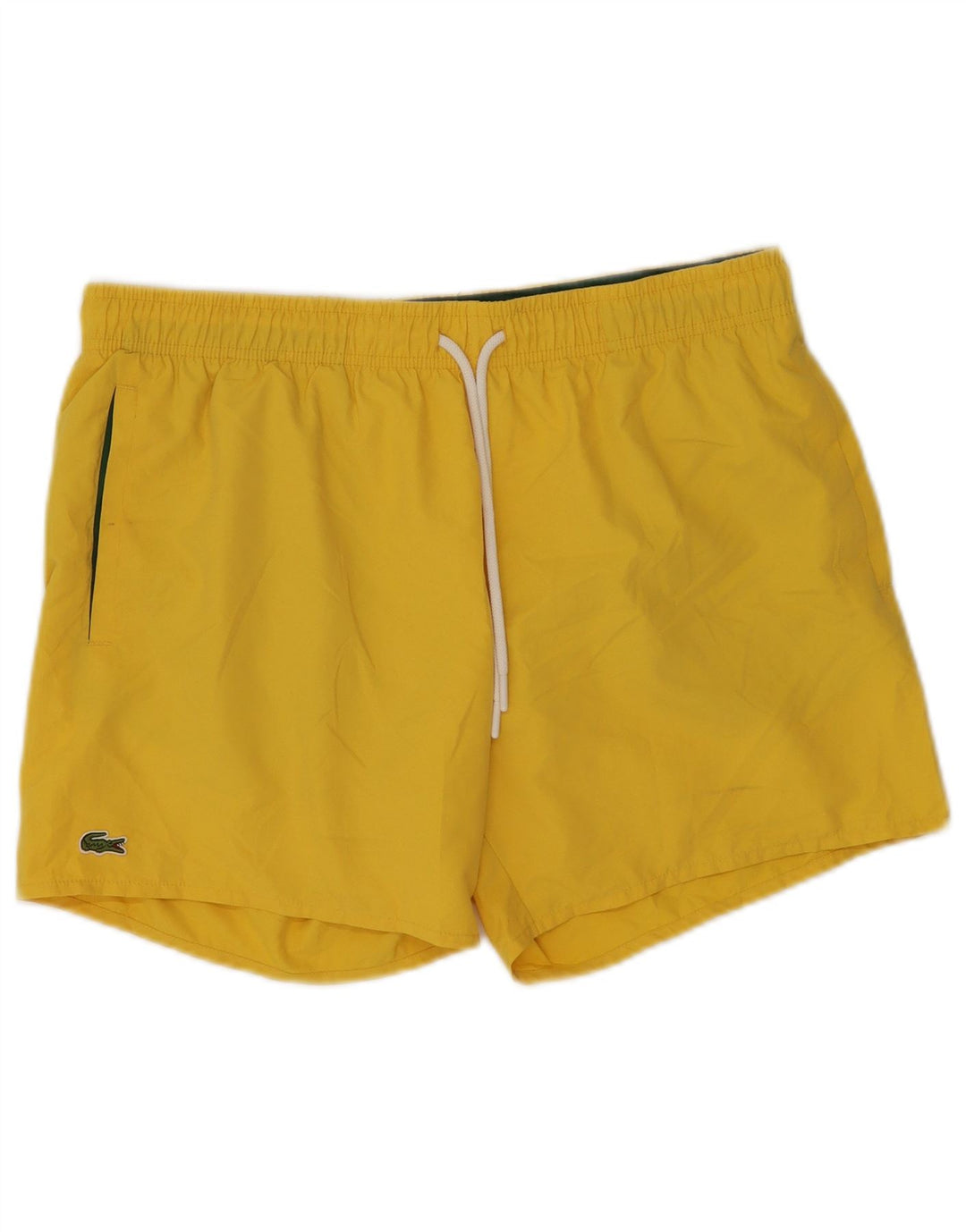 Lacoste Herre sportsshorts store gule polyester