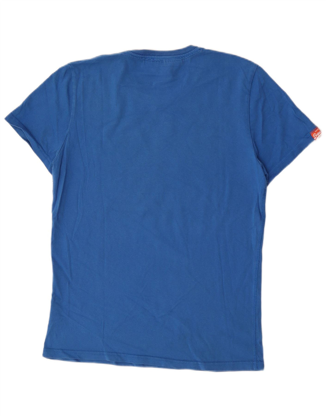 Superdry Grafisk T-shirt top til mænd, stor blå bomuld