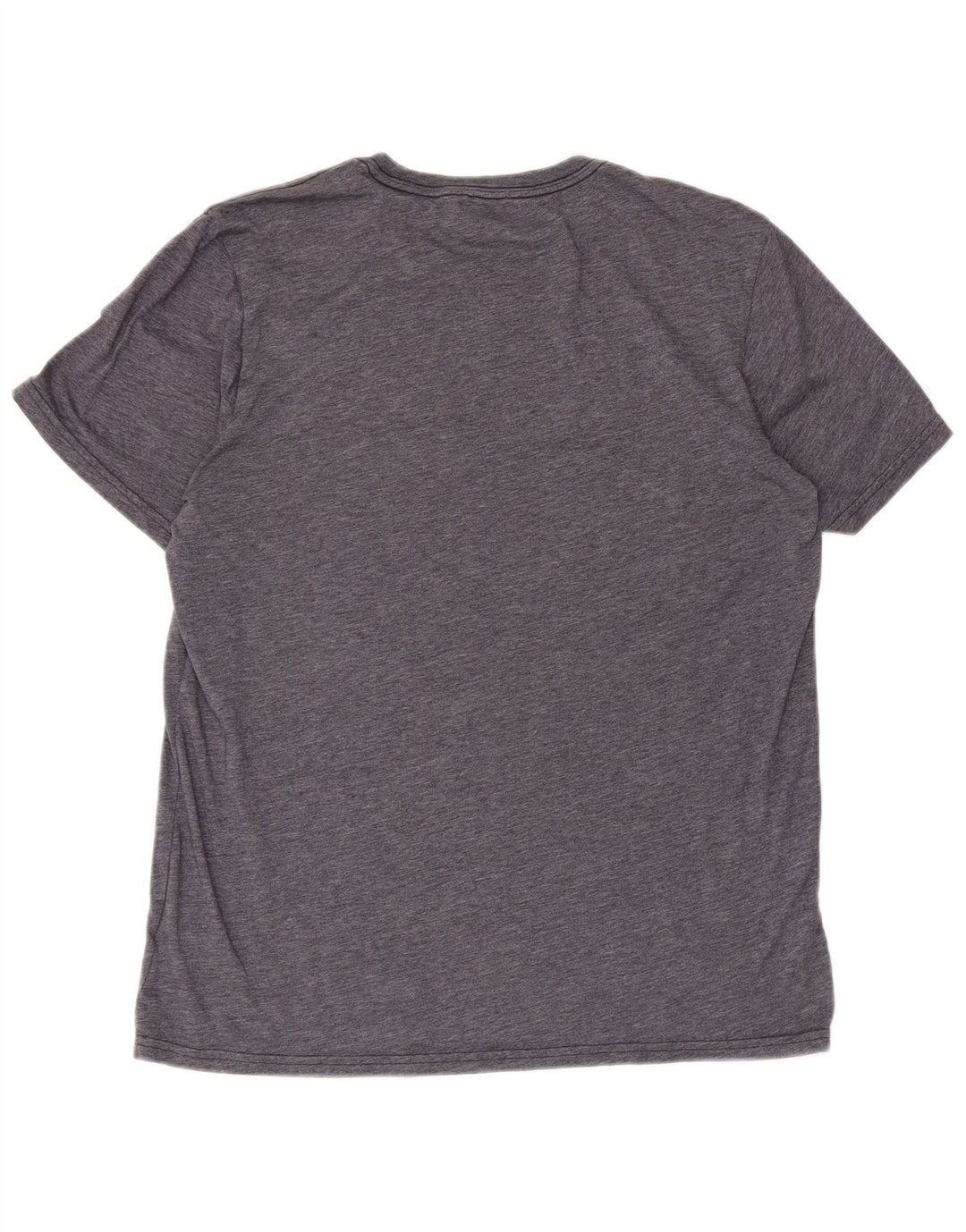 Adidas Herre T-Shirt Top Large Navy Blue Flecked Polyester