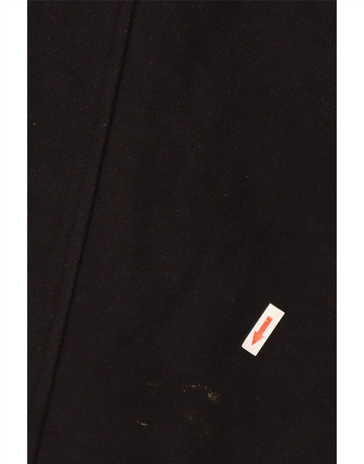 Zara Dame Overfrakke UK 10 Lille Sort Polyester