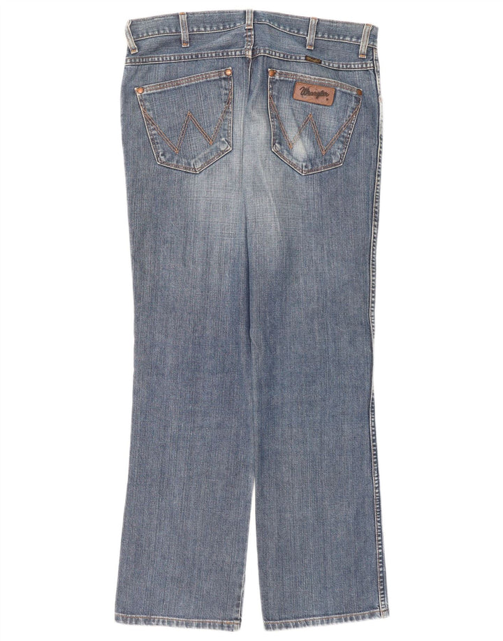 Wrangler Herre Alaska Straight Jeans W34 L32 Blå Bomuld