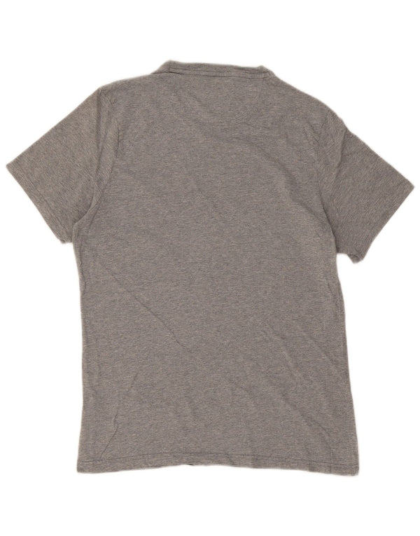 Barbour Herre Skræddersyet Fit Grafisk T-shirt Top Medium Grey Flecked Bomuld