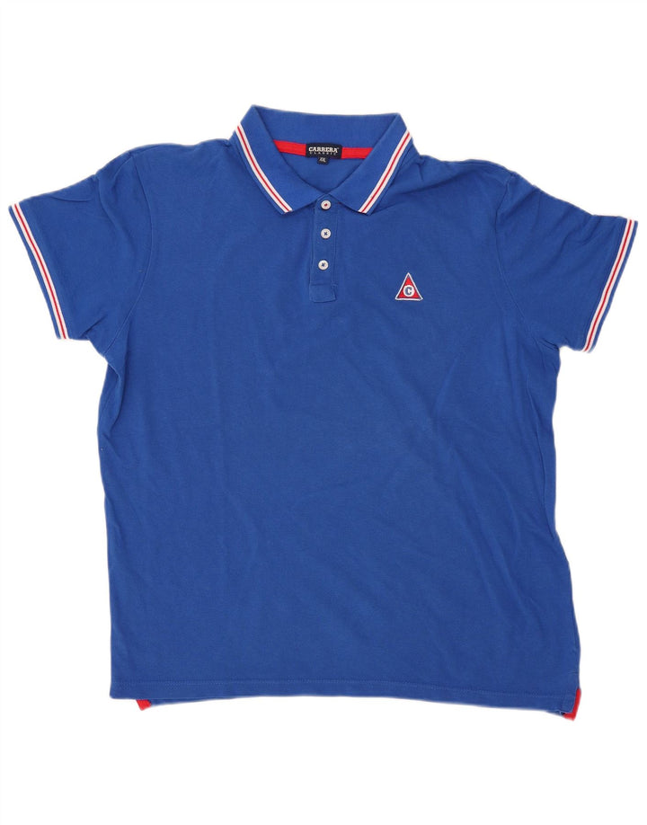 CARRERA Poloshirt til mænd i klassisk pasform 2XL blå bomuld