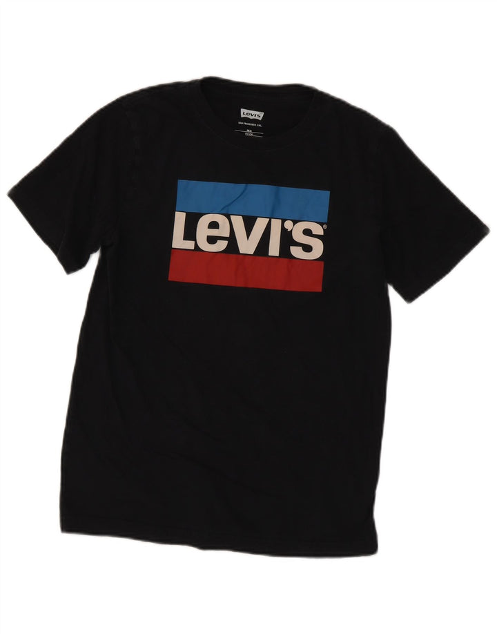 Levi's Boys Grafisk T-Shirt Top 15-16 år Sort