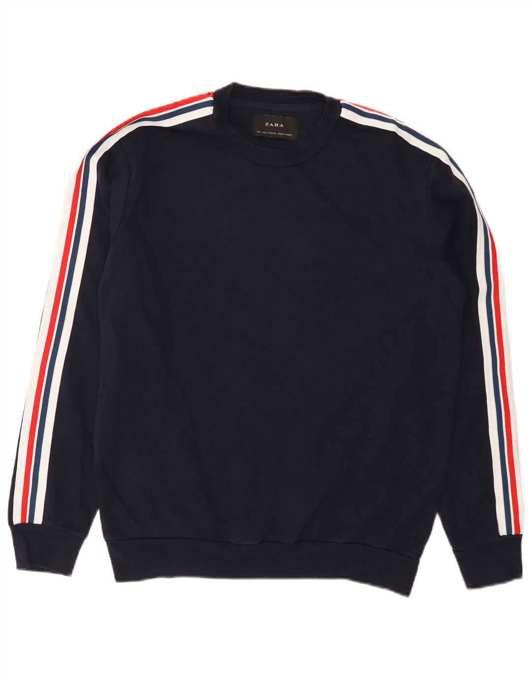Zara Sweatshirt til mænd, lille marineblå farveblok