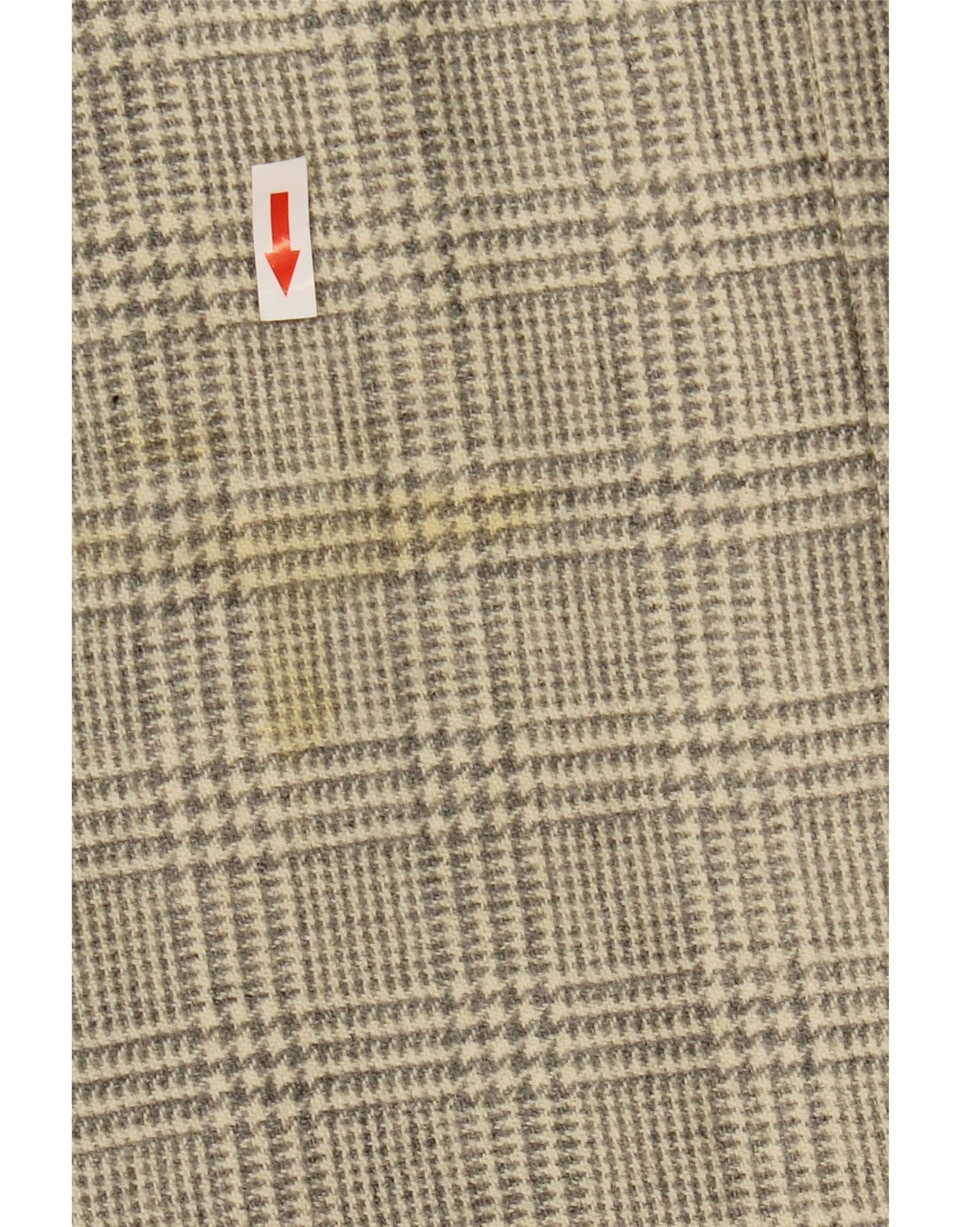 Vintage blazerjakke til mænd med 2 knapper UK 40 Large Grå Houndstooth