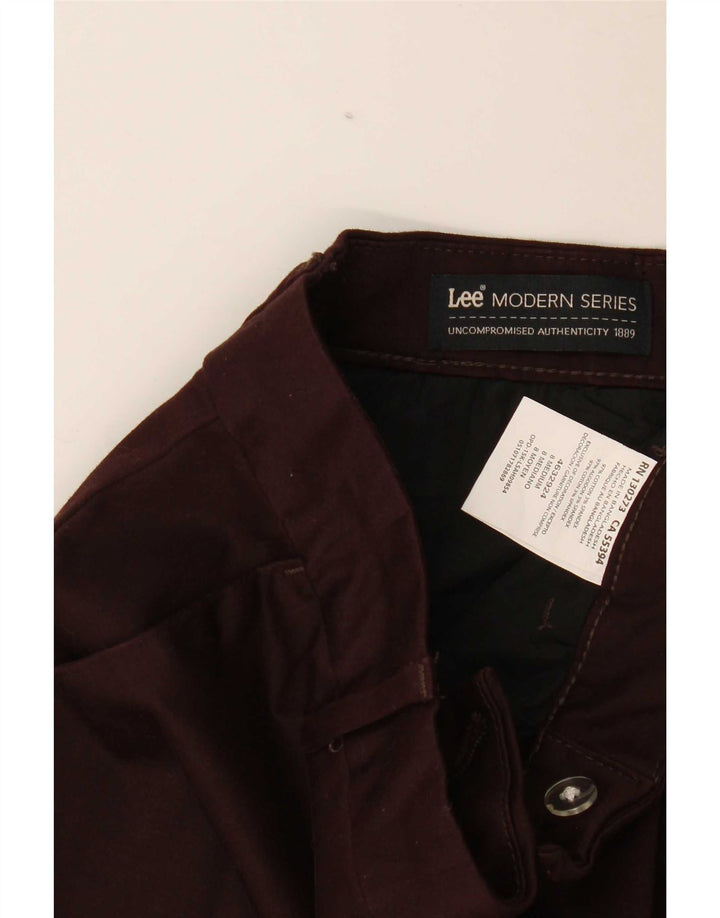 Lee Womens Modern Series Curvy Chino-bukser US 8 Medium W30 L31 Brun