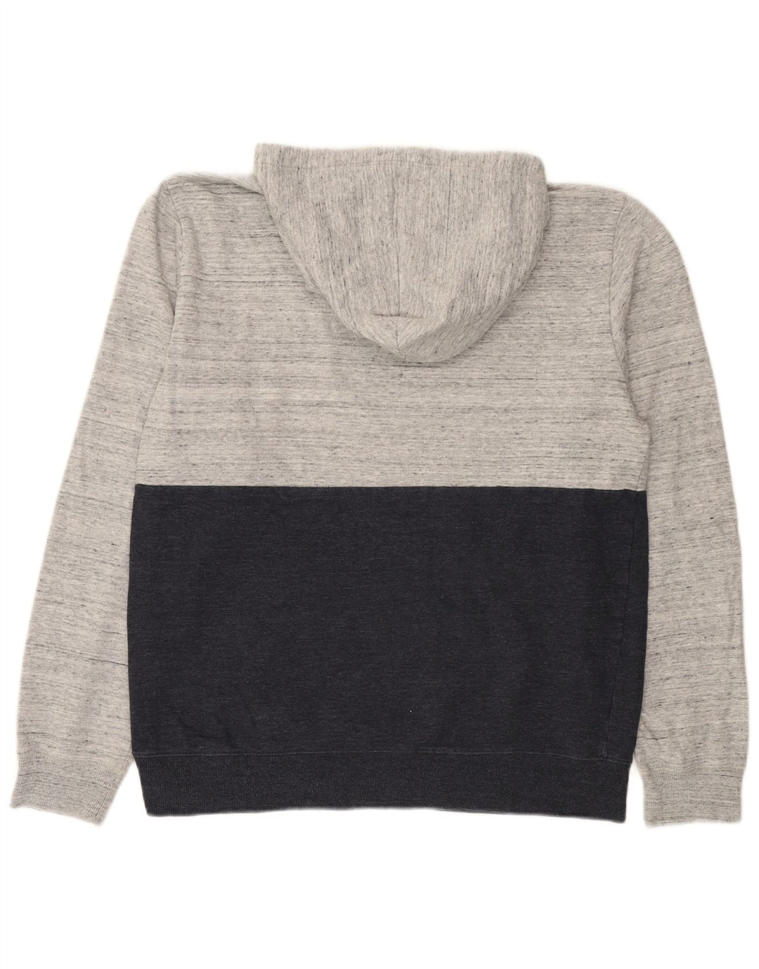 Volcom Herre Grafisk Hoodie Jumper Stor Grå Colourblock Bomuld