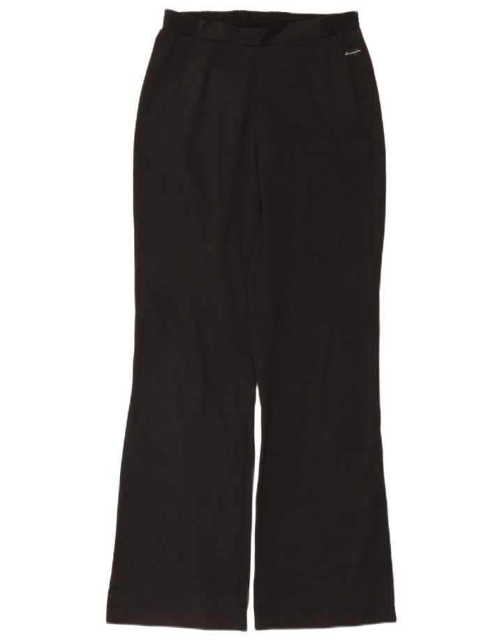 Champion Womens Flare træningsdragt Bukser UK 14 Large Black Polyester