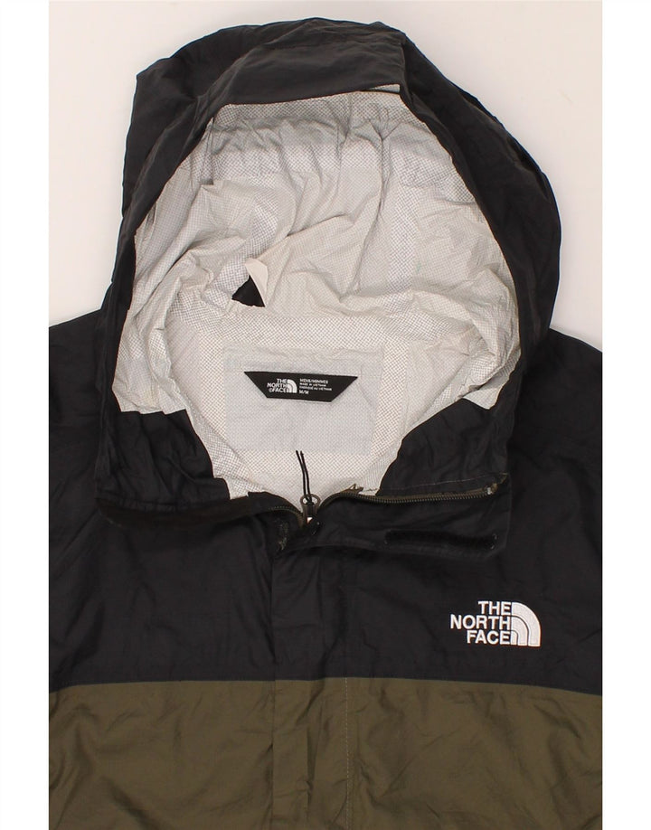 THE NORTH FACE Regnjakke med hætte til mænd UK 38 Medium Khaki Colourblock