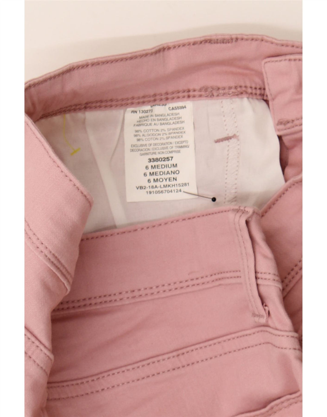 LEE Womens Modern Series Mid Rise Capri Jeans US 6 Medium W26 L22 Pink Vintage Lee and Second-Hand Lee from Messina Hembry 