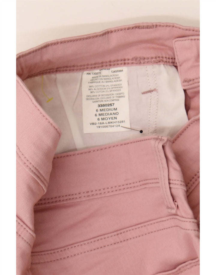 LEE Womens Modern Series Mid Rise Capri Jeans US 6 Medium W26 L22 Pink Vintage Lee and Second-Hand Lee from Messina Hembry 