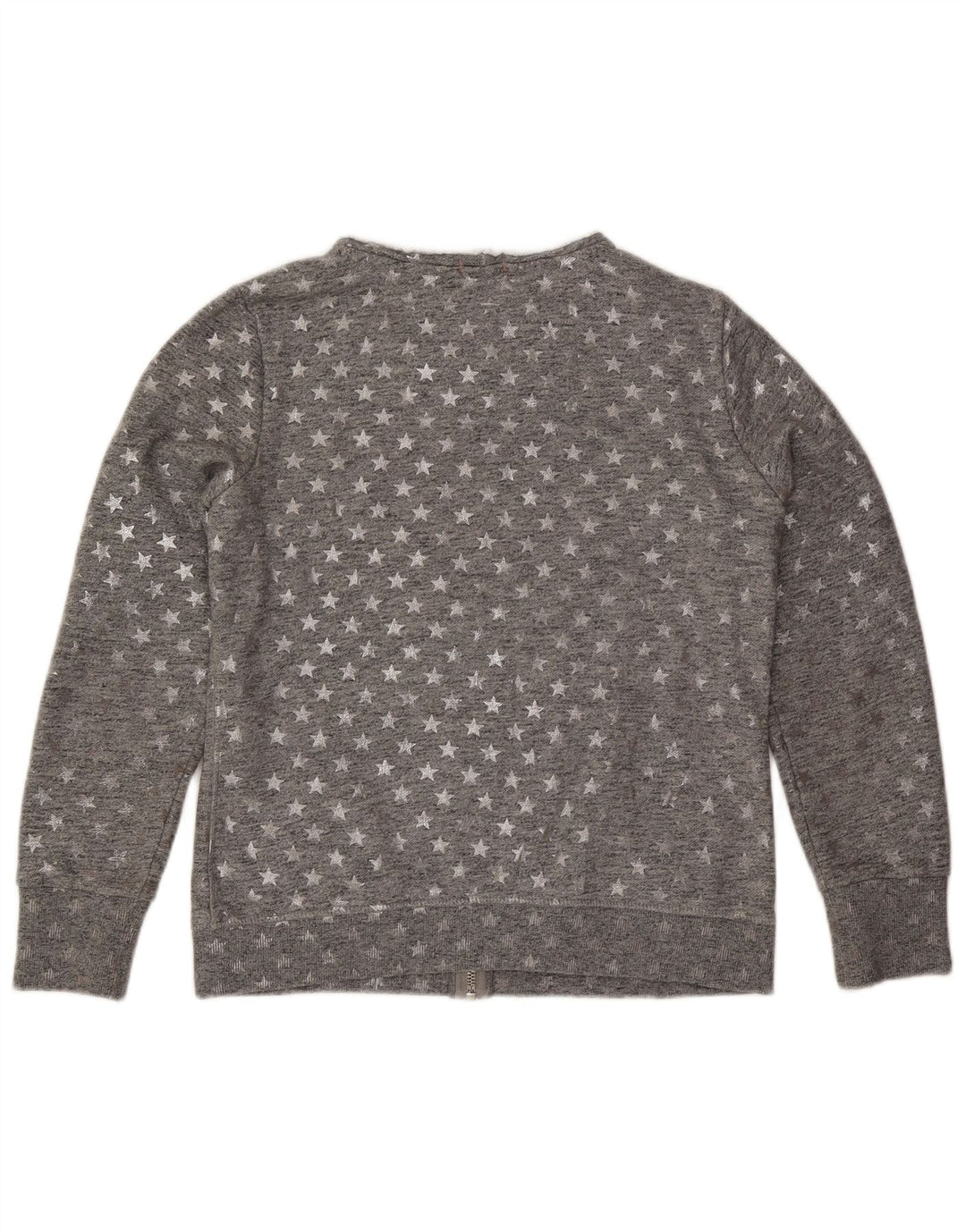 Superdry Womens abstrakt mønster træningsdragt topjakke UK 16 Large Grå