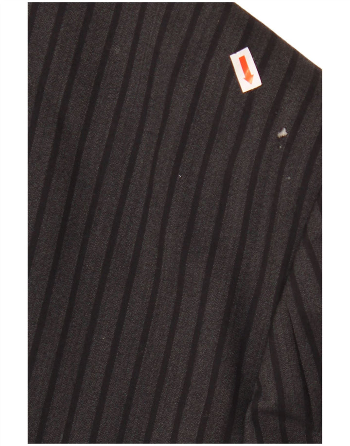 Fila Dame Dobbeltradet Blazer Jacket IT 52 2XL Sort Nålestribet Uld