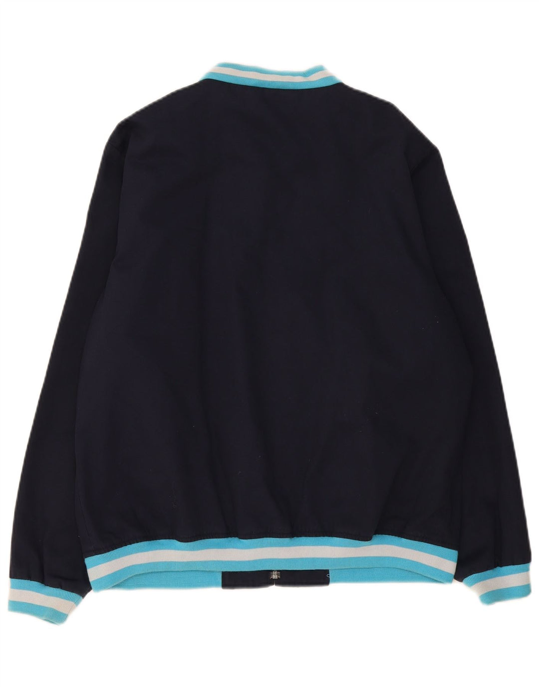 Merc Herre Bomber Jacket UK 42 XL Navy Blue Colourblock Cotton