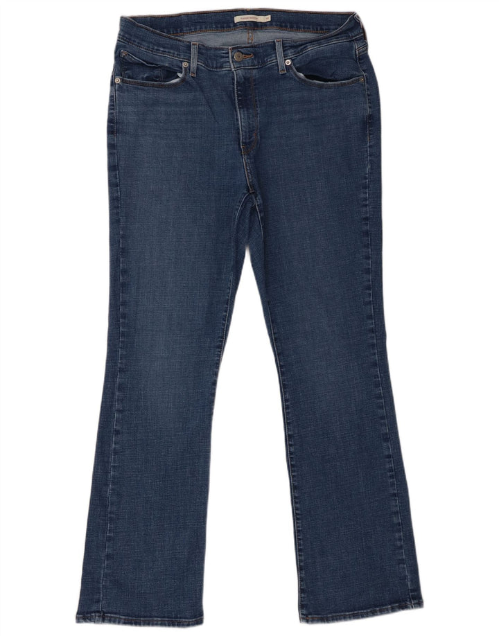 Levi's Dame Classic Bootcut Jeans US 14 XL W32 L32 Blå Bomuld