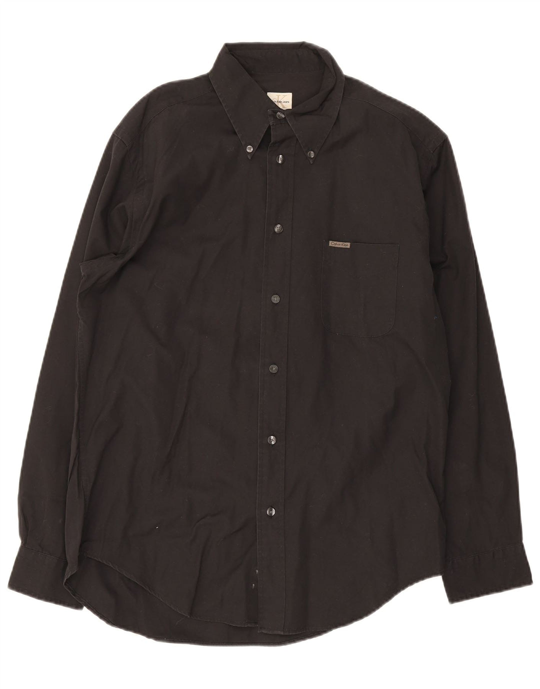 Calvin Klein Jeans Herreskjorte Medium Sort Bomuld