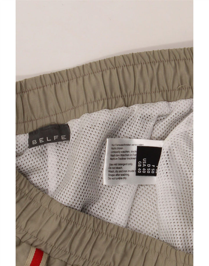 BELFE Mens Tracksuit Trousers UK 40 Medium  Beige Polyester Vintage Belfe and Second-Hand Belfe from Messina Hembry 
