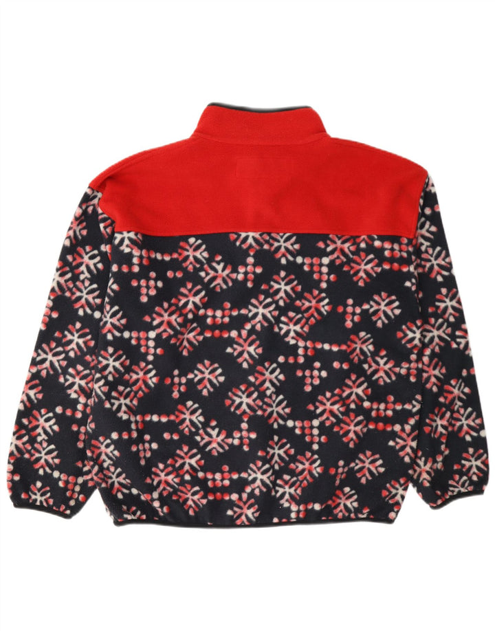 Invicta Herre Button Neck Fleece Jumper Medium Multicolored Floral