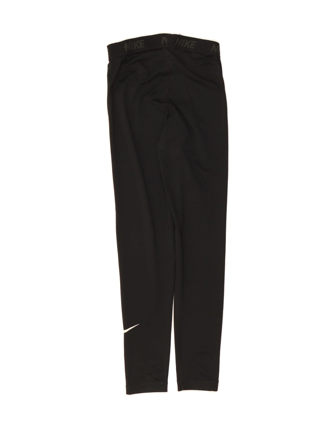 NIKE Womens Graphic Leggings UK 14 Medium  Black Polyester Vintage Nike and Second-Hand Nike from Messina Hembry 