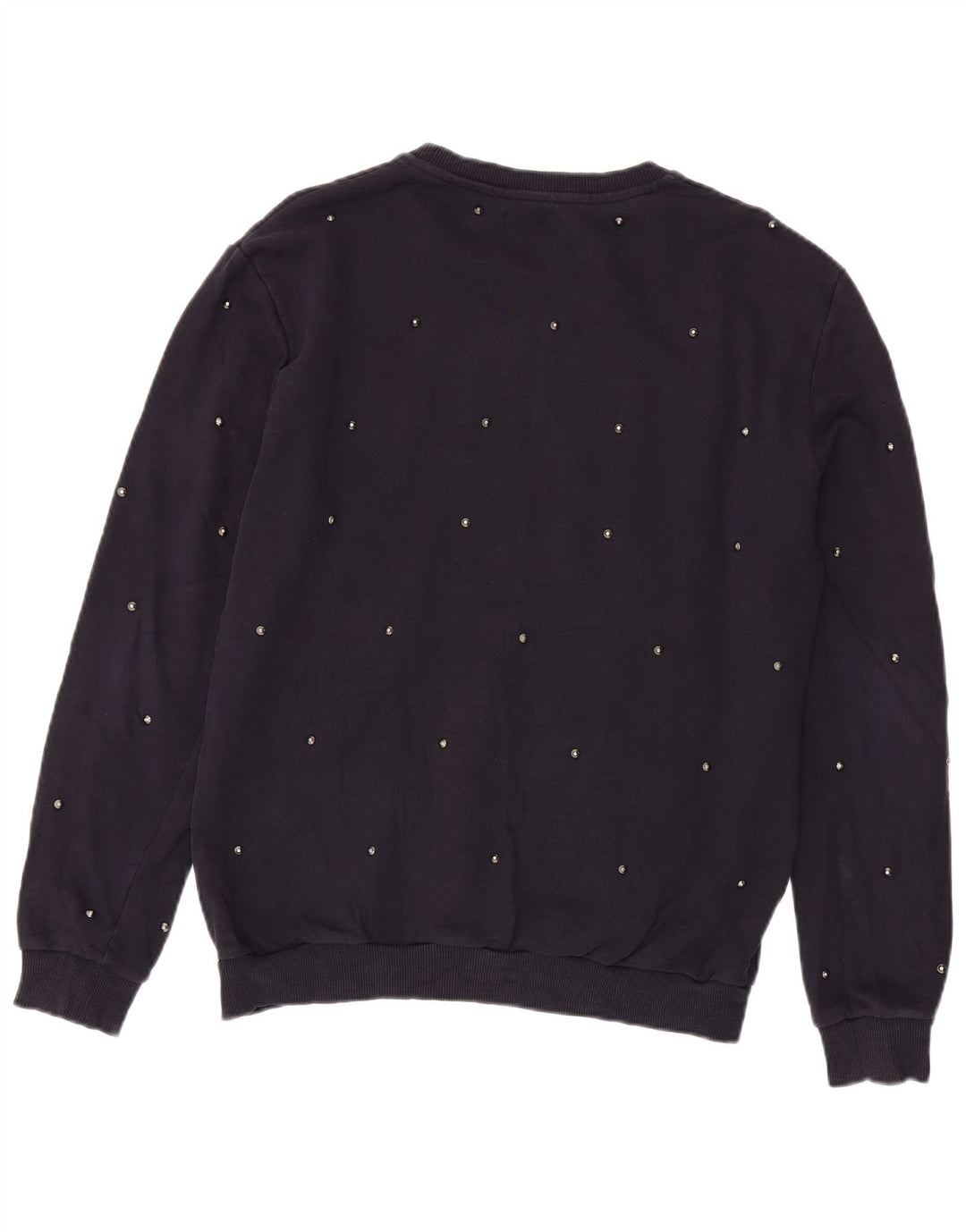 Zara Herre Sweatshirt Jumper Stor Marineblå Bomuld