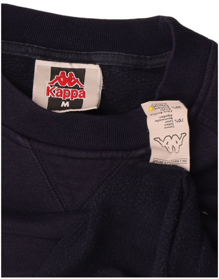 Kappa Herre sweatshirt Jumper Medium Marineblå Bomuld