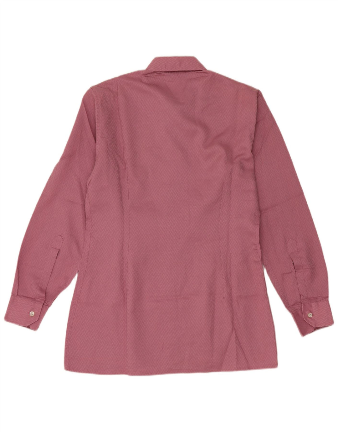 Vintage Herre Slim Shirt Størrelse 38 15 Medium Pink Geometrisk