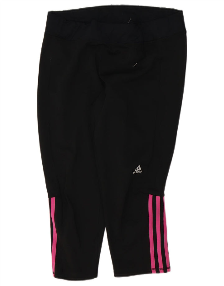 ADIDAS Dame Capri Leggings UK 16/18 Large Black