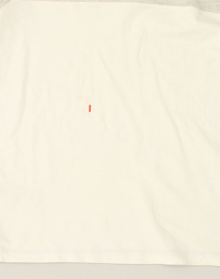 JACK & JONES Mens Polo Shirt Medium White Colourblock Cotton | Vintage Jack & Jones | Thrift | Second-Hand Jack & Jones | Used Clothing | Messina Hembry 