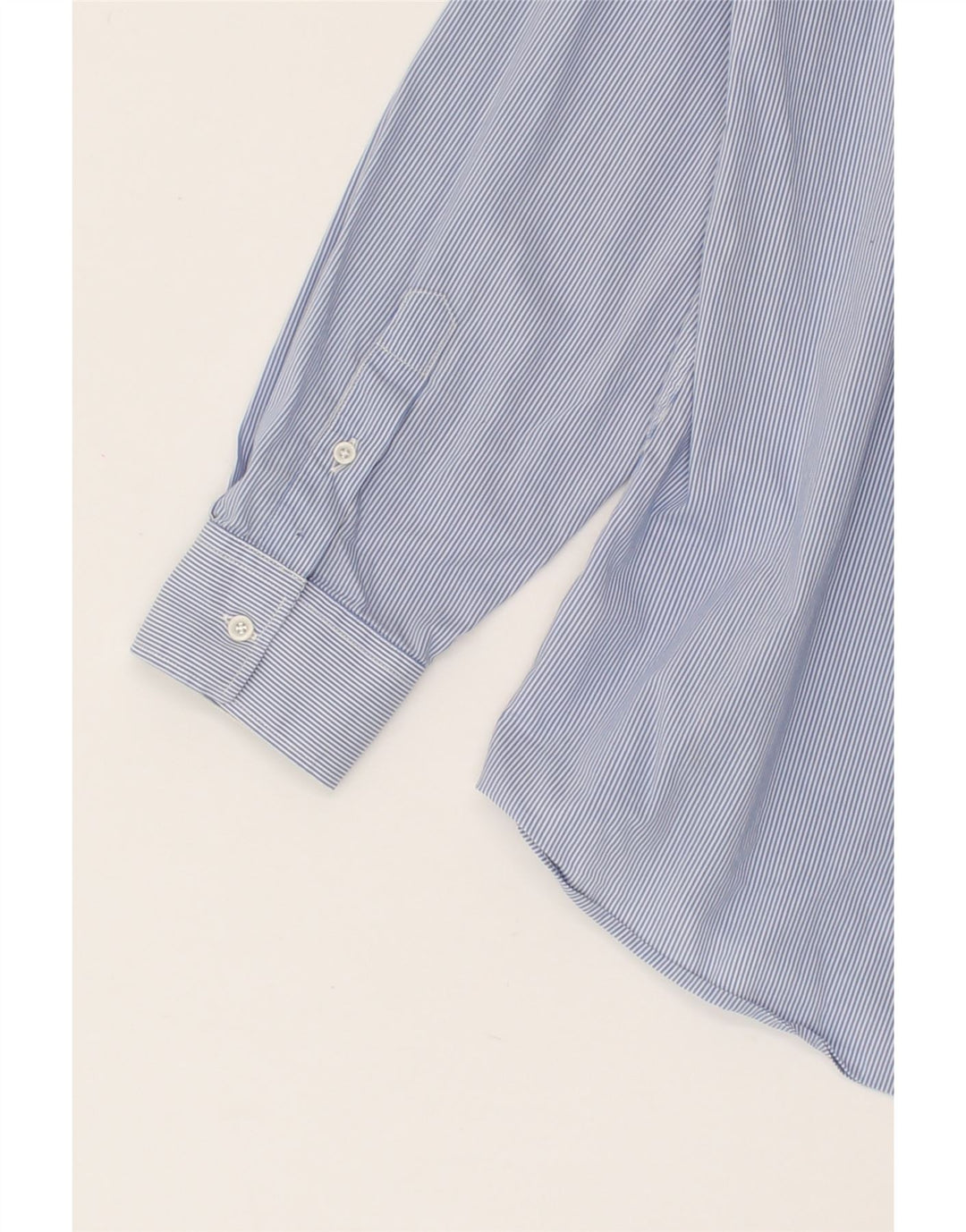 TRUSSARDI JEANS Mens Shirt Size 44 XL Blue Pinstripe Vintage Trussardi Jeans and Second-Hand Trussardi Jeans from Messina Hembry 