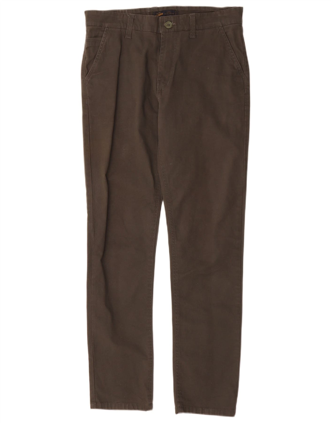 Zara Herre Slim Chino Bukser Large W32 L30 Khaki