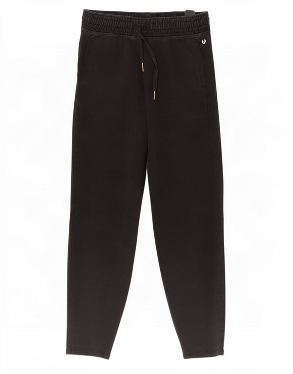 Marks & Spencer Womens Tracksuit Trousers UK 8 Small Black Cotton
