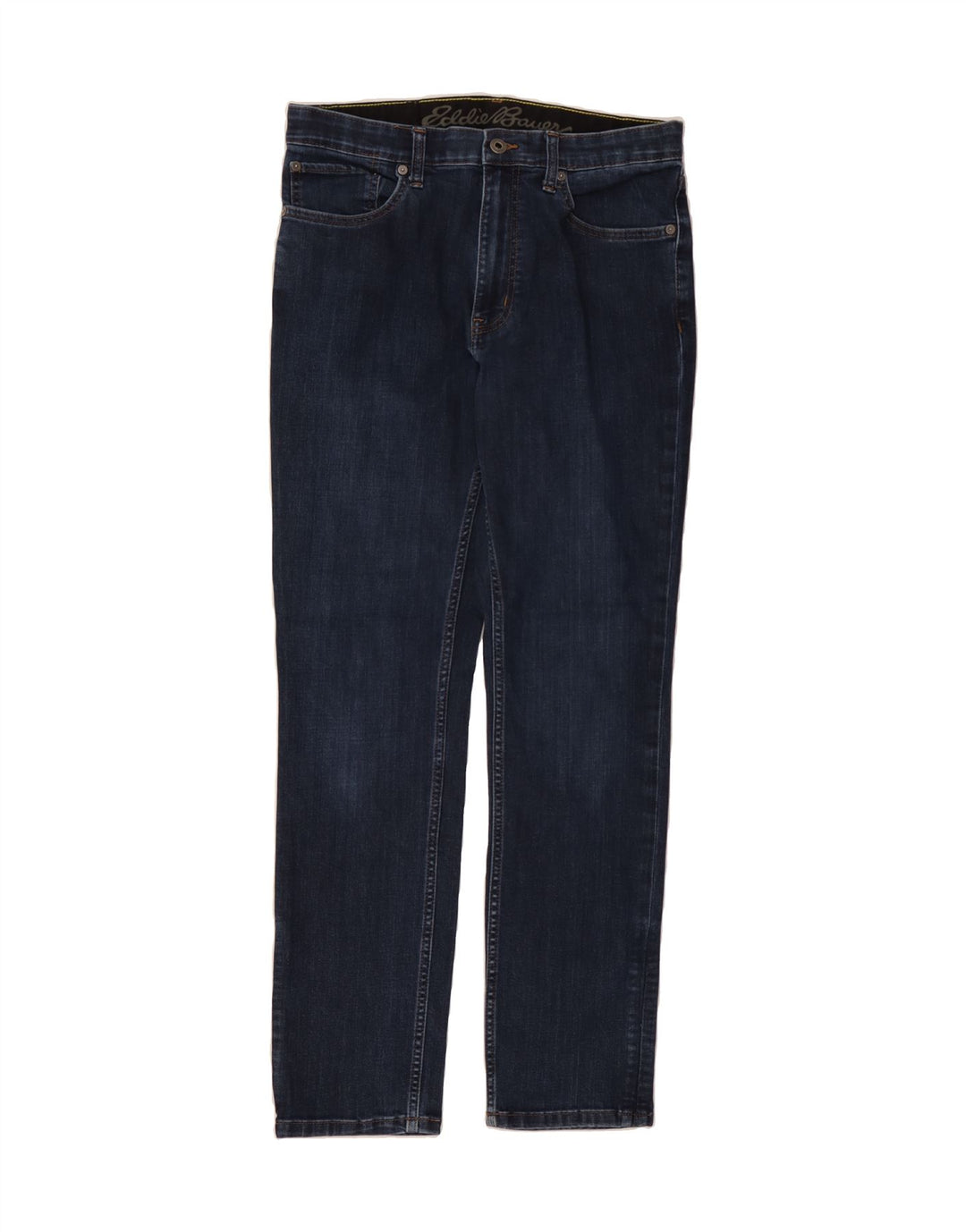 EDDIE BAUER Mens Slim Jeans W32 L32 Navy Blue Cotton Vintage Eddie Bauer and Second-Hand Eddie Bauer from Messina Hembry 
