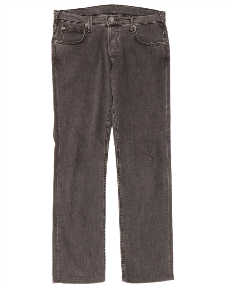 Lee Dame Powell Slim Jeans W31 L30 Grå Bomuld