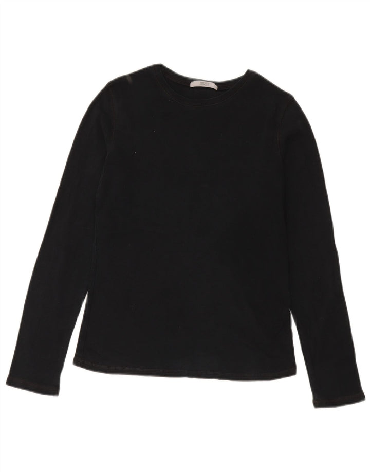 Marks & Spencer Dametop Langærmet UK 8 Small Black Bomuld