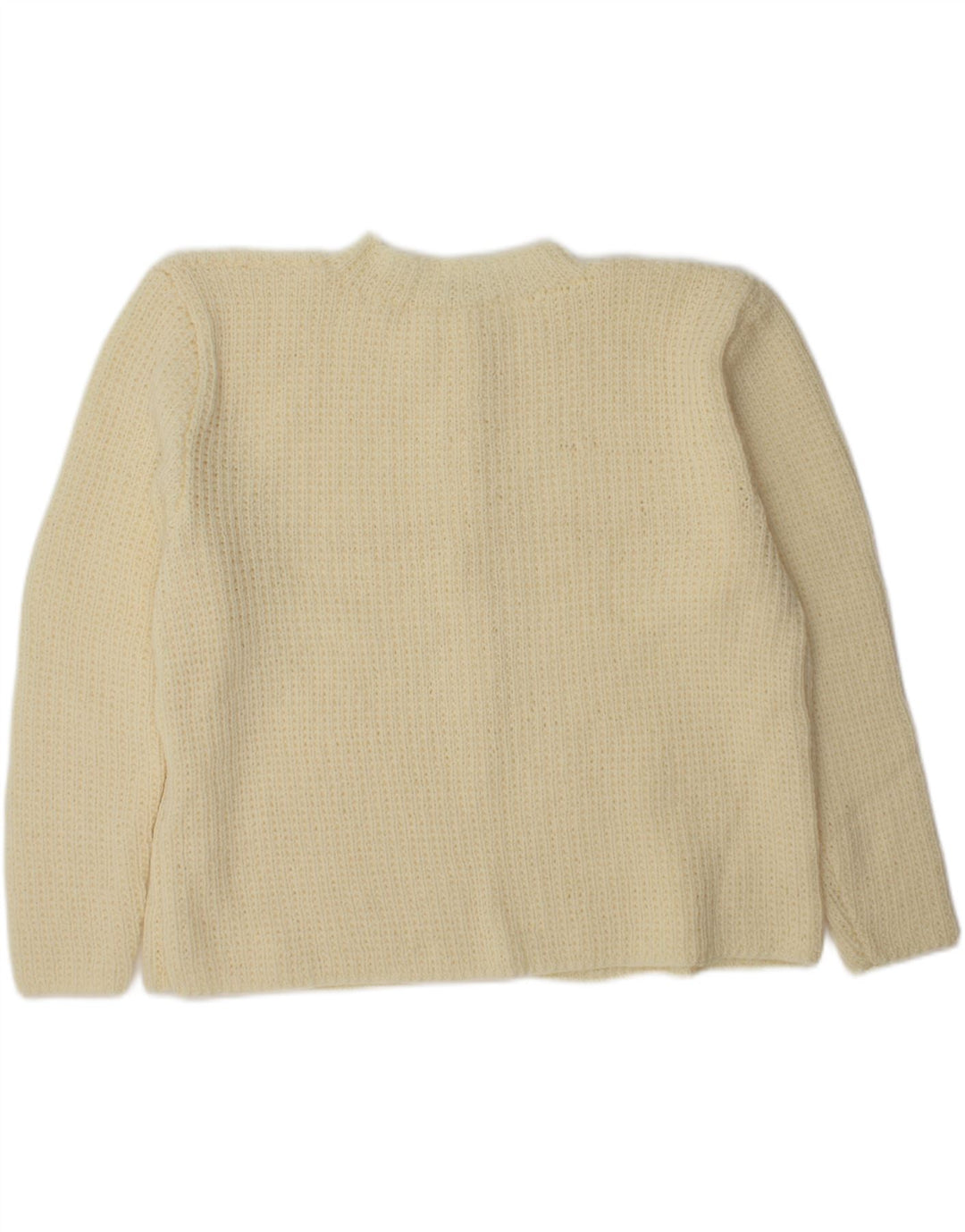 VINTAGE Womens Cardigan Sweater UK 20 2XL Off White Vintage Vintage and Second-Hand Vintage from Messina Hembry 
