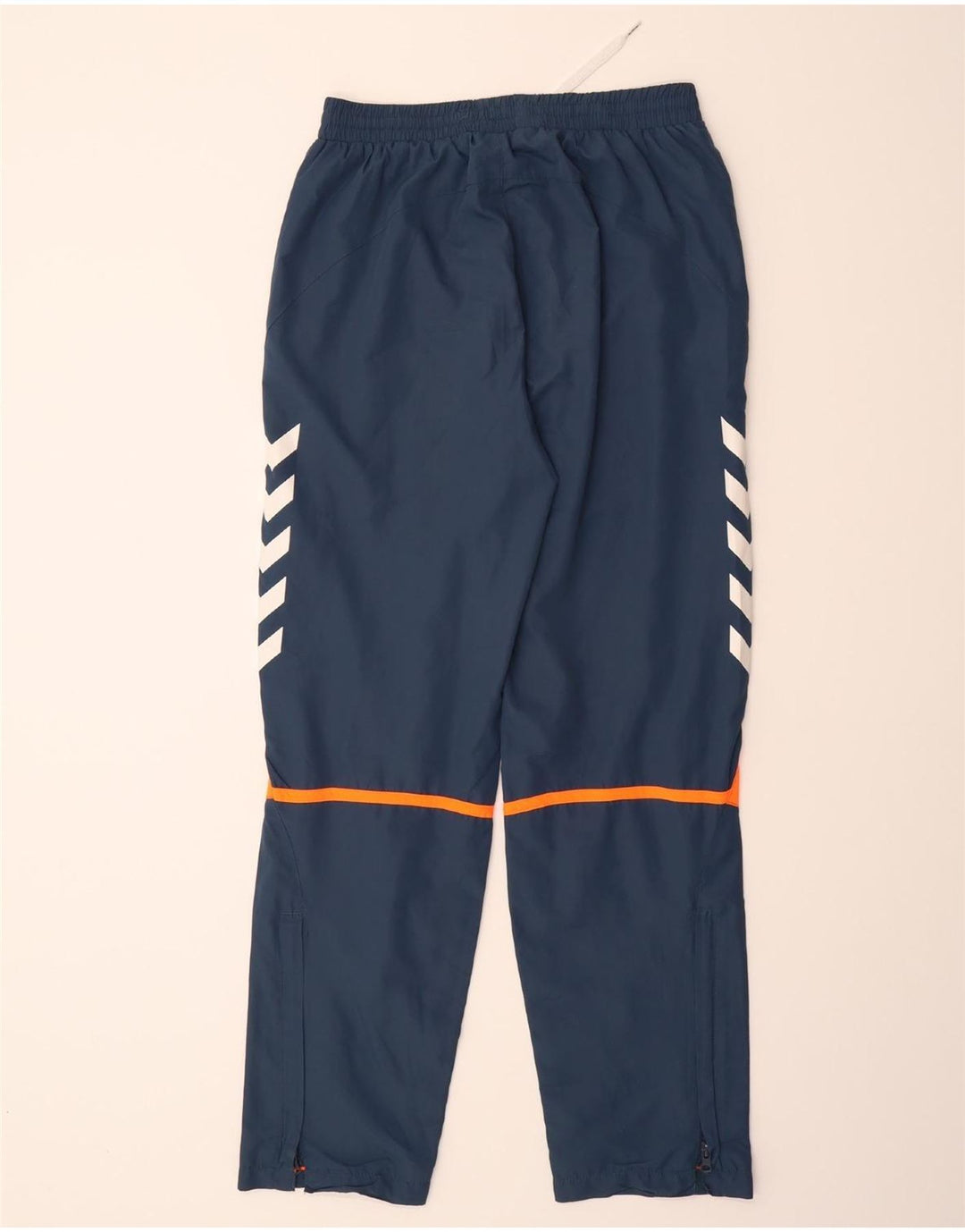 HUMMEL Mens Graphic Tracksuit Trousers Medium  Navy Blue Polyester Vintage Hummel and Second-Hand Hummel from Messina Hembry 