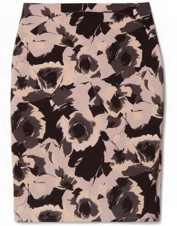 Zara Blyantnederdel til kvinder Medium W30 Sort Blomster