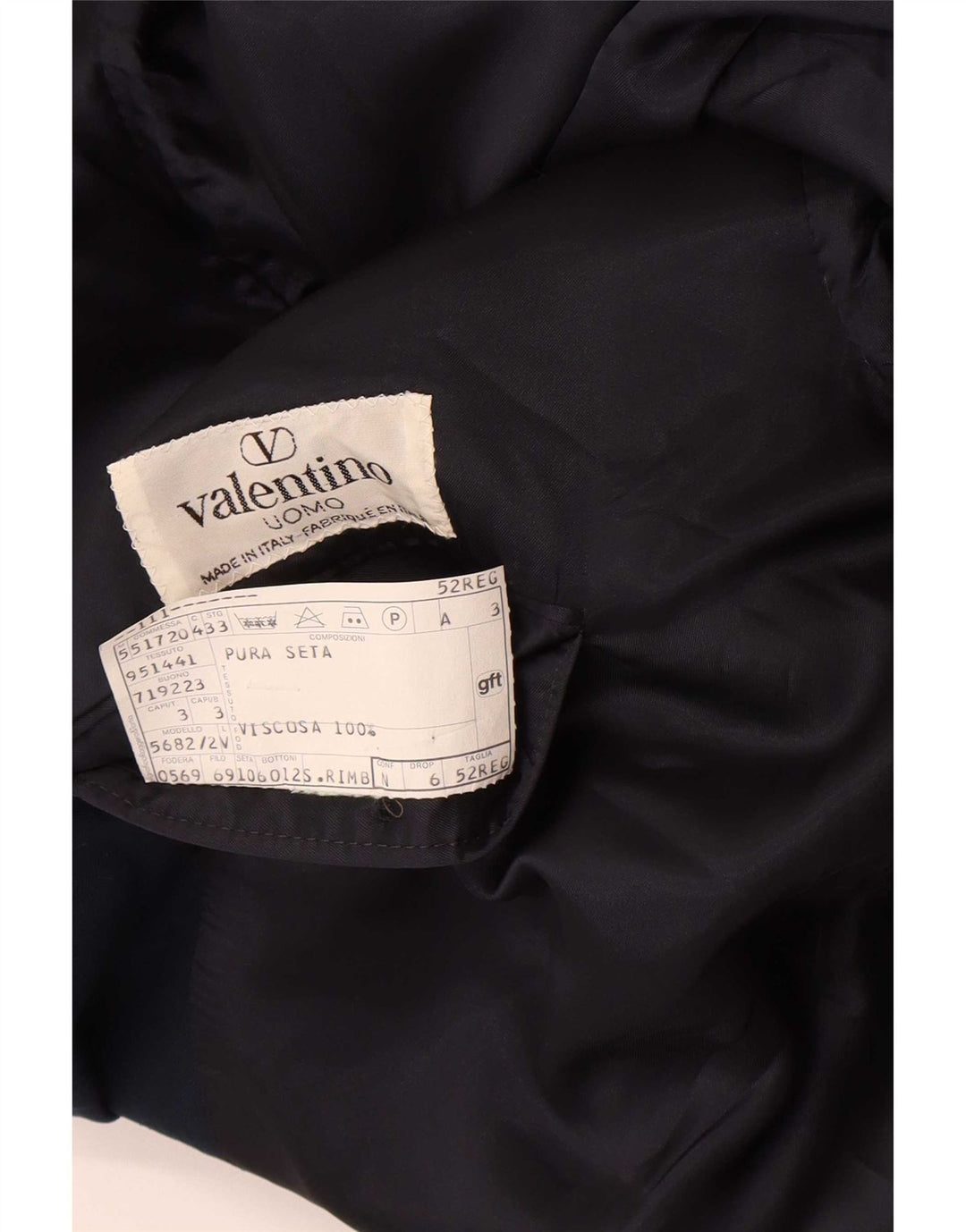 Valentino Herre dobbeltradet blazerjakke IT 52 XL Marineblå