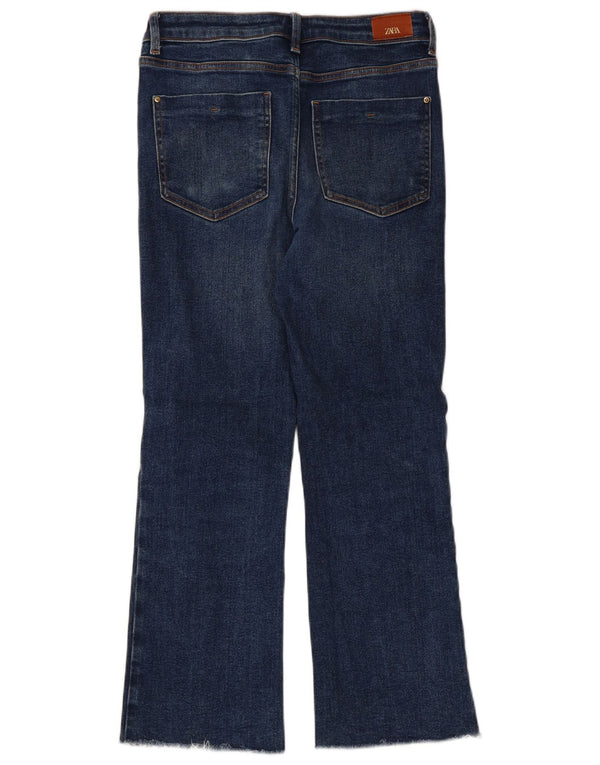 Zara Dame Bootcut Jeans EU 36 XS W26 L26 Blå