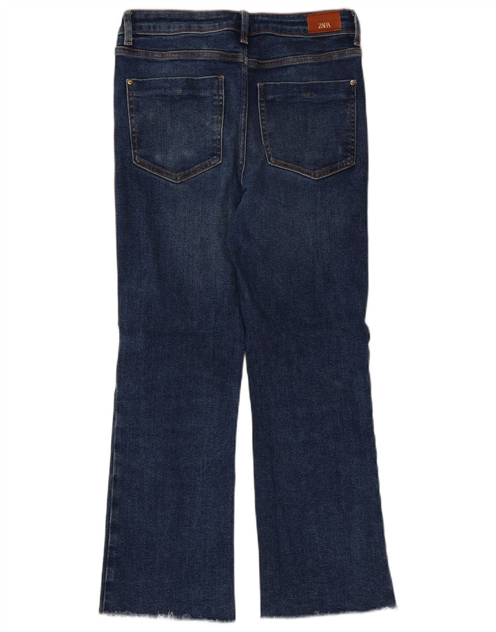 Zara Dame Bootcut Jeans EU 36 XS W26 L26 Blå