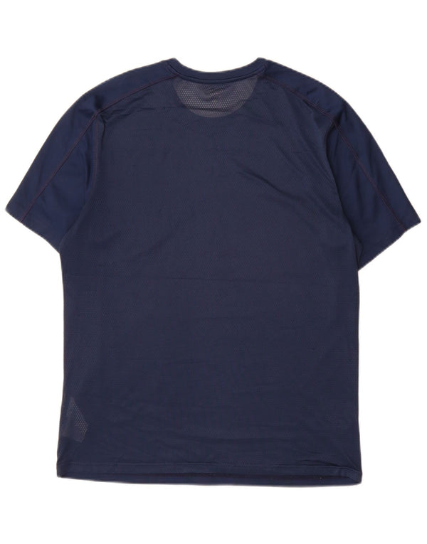 Reebok Herre Speedwick T-Shirt Top Medium Navyblå Polyester