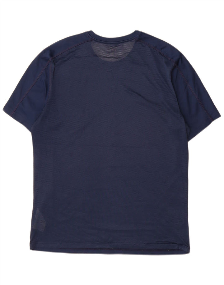 Reebok Herre Speedwick T-Shirt Top Medium Navyblå Polyester